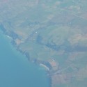 krásne pobrežie, viditeľné z 11 km výšky