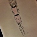 Proste..zbožňujem postavičky na štýl Tima Burtona :3 ... som si jednu teraz musela na rýchlo nakresliť :3 