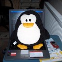 tux na notebooku