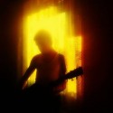 playing guitar on sunset.