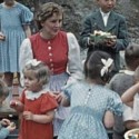 Eva Braun a deti Martina Bormanna v Berchtesgadene