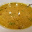 Eurotrip - nie som sice masozravec (iba ryby a seafood), ale kedze som nevedel najst nic bez masa, tak som si dal takuto fajnu kuraciu polievku s kukuricou. Ak budete niekedy v Bruseli, odporucam tuto brazilsku restiku - Doce Pimenta.