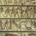 Fabula de bestiis et gladiatori. Cum contra se invicem pugnaverunt.