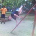 Le parkour, palmspin