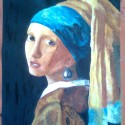 moja premaľba obrazu, koncoročná práca z minulého roku z figurálneho kreslenia(rozmer A2,tempera),mnoje cleoživotné doterajšie dielo a nejaký k.... sku...ý si dovolí mi ho len tak ukradnúť,proste to je čo už za chudáka že mi bude kradnúť výkresy