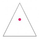 Bodka v trojuholníku: Uhádnete, ako vysoko v trojuholníku je tá ružová bodka?
Verili by ste tomu, že presne uprostred?
