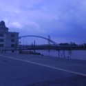 Pri Eurovee pohľad na Dunaj a most Apollo