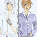Ondro ako manga (vpravo)