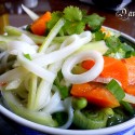 Zeleninová verzia vietnamskej polievky Pho.