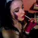 waaaa :D na mojej oslavee ked sme sa chystali na natacanie lady gaga parody :D