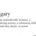 Wanderlust.