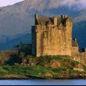 prekrásne strašidelný........ hrad Eilean Donan v Škótsku