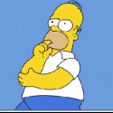 Homer sa pokúša premýšľať:D