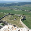 Výhľad na Spišský hrad z najvyššieho miesta.
