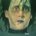 Johnny Depp ako Edward:).
Jeden z mojich starších obrázkov, keď som ešte mala nervy na kreslenie pastelom... asi sa k tomu vrátim.