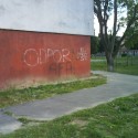 antifa VS nacista /všade po meste 