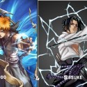 Ichigo - getsuga tensho and Sasuke - chidori