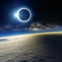 Solar Eclipse as seen from space