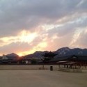 Zapad slnka nad Gyeongbokgung