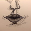Chorá, s upchatým nosom, slziacimi očami, a pocitom na umretie dnes nič tvorivé zo mňa nevyšlo. Iba táto pero(fixo) sketch.... :/