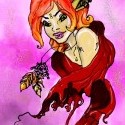 Digital painted faun girl 
