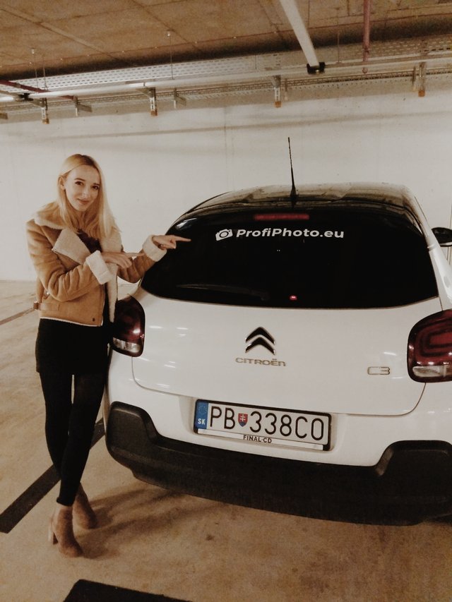 Keď uvidí niekto ako to auto blbo parkuje tak aspoň bude vedieť, že som to ja :D 