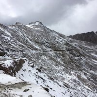 cesta do východnej oblasti sa zrazu zmenila na cestu do ruského filmu, ani dobrú bundu som si nezobral. 
(Niekde pri Chushul, Jammu India)