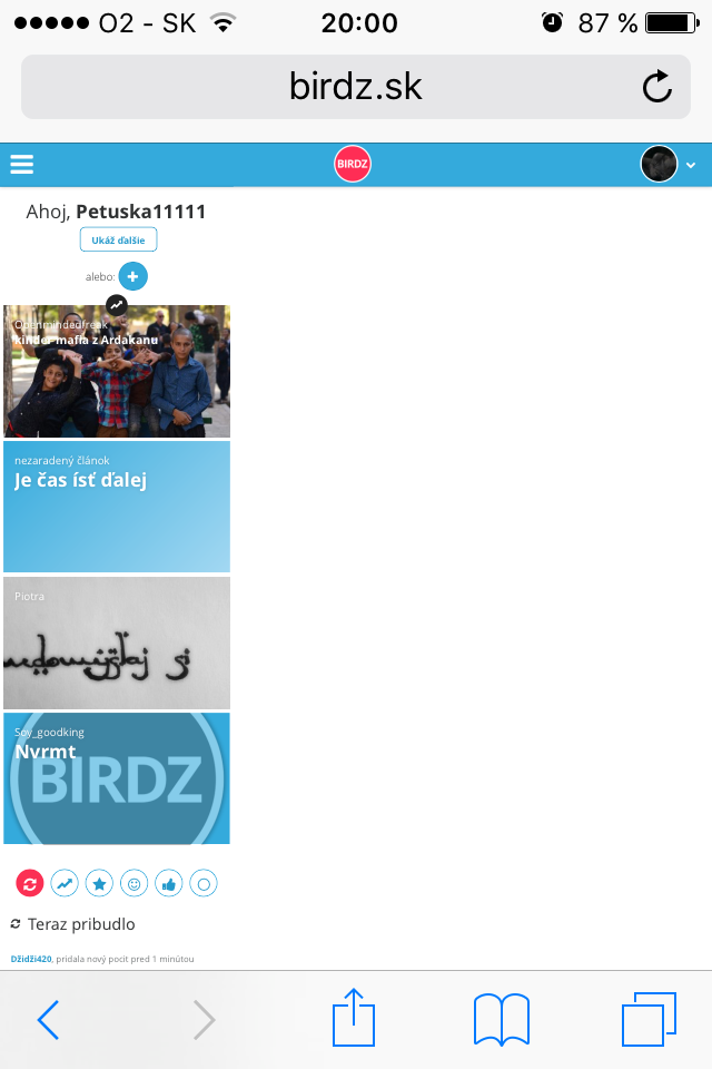 To len mne sa dnes takto yebe Birc v mobile? 
