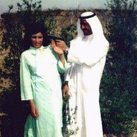 Saddám Husajn prejavuje lásku svojej manželke 