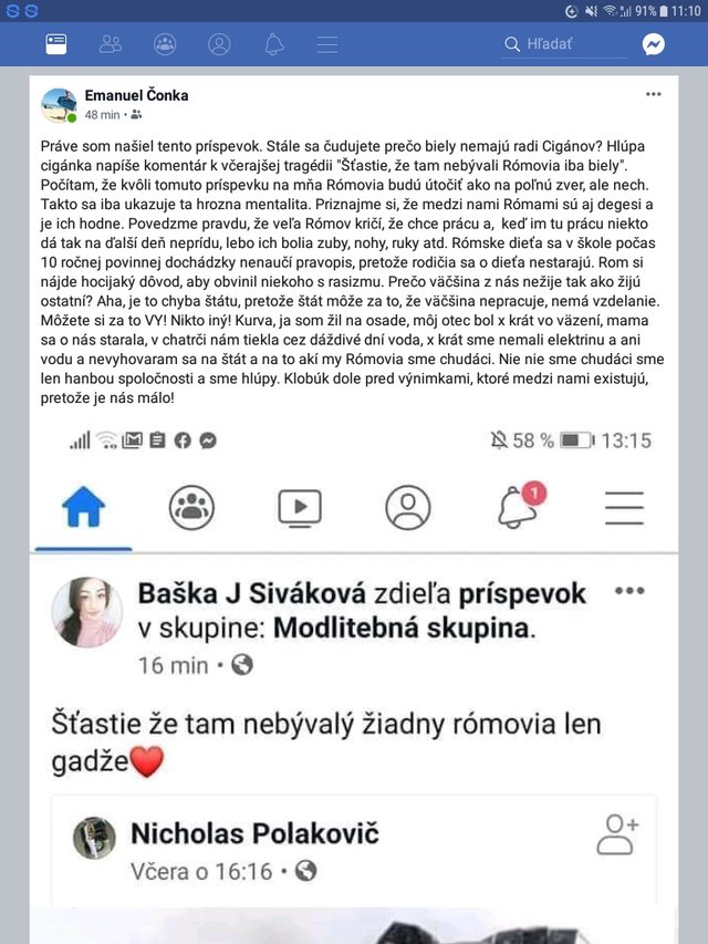 Som si vsimol ze riddler sem dal henten komentar, takto sa k tomu vyjadril moj znamy co je tiez rom, ale samozrejme jeden z tych fakt solidnych. Myslim ze si to zasluzi respekt