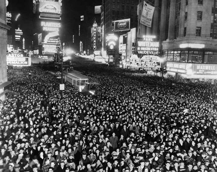 A takto sa vital novy rok 1939 na times square