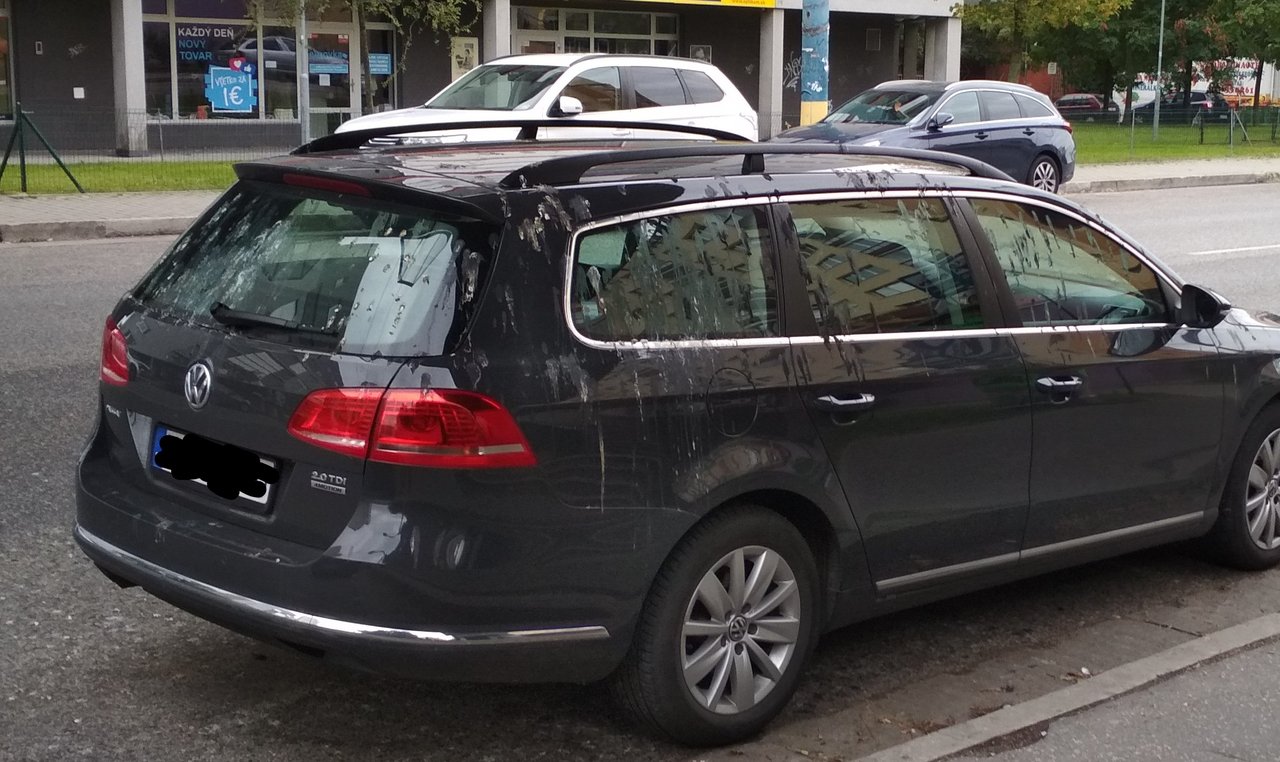 neparkujte pod nadchodmi.. najmä nie pod tými, kde bývajú holuby