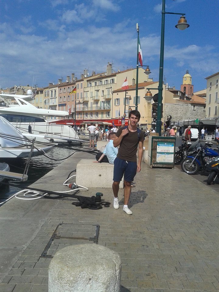 turista v Saint-Tropez