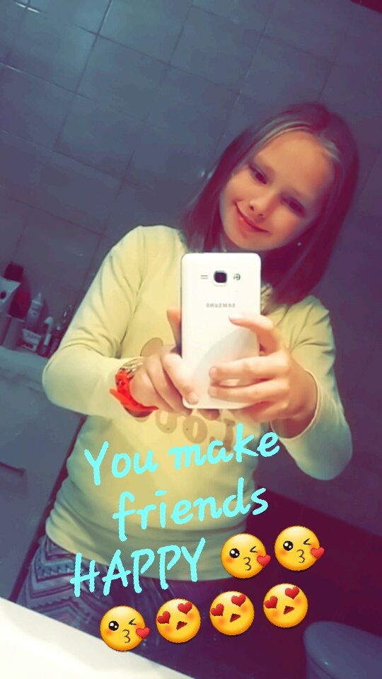 You make friends HAPPY 