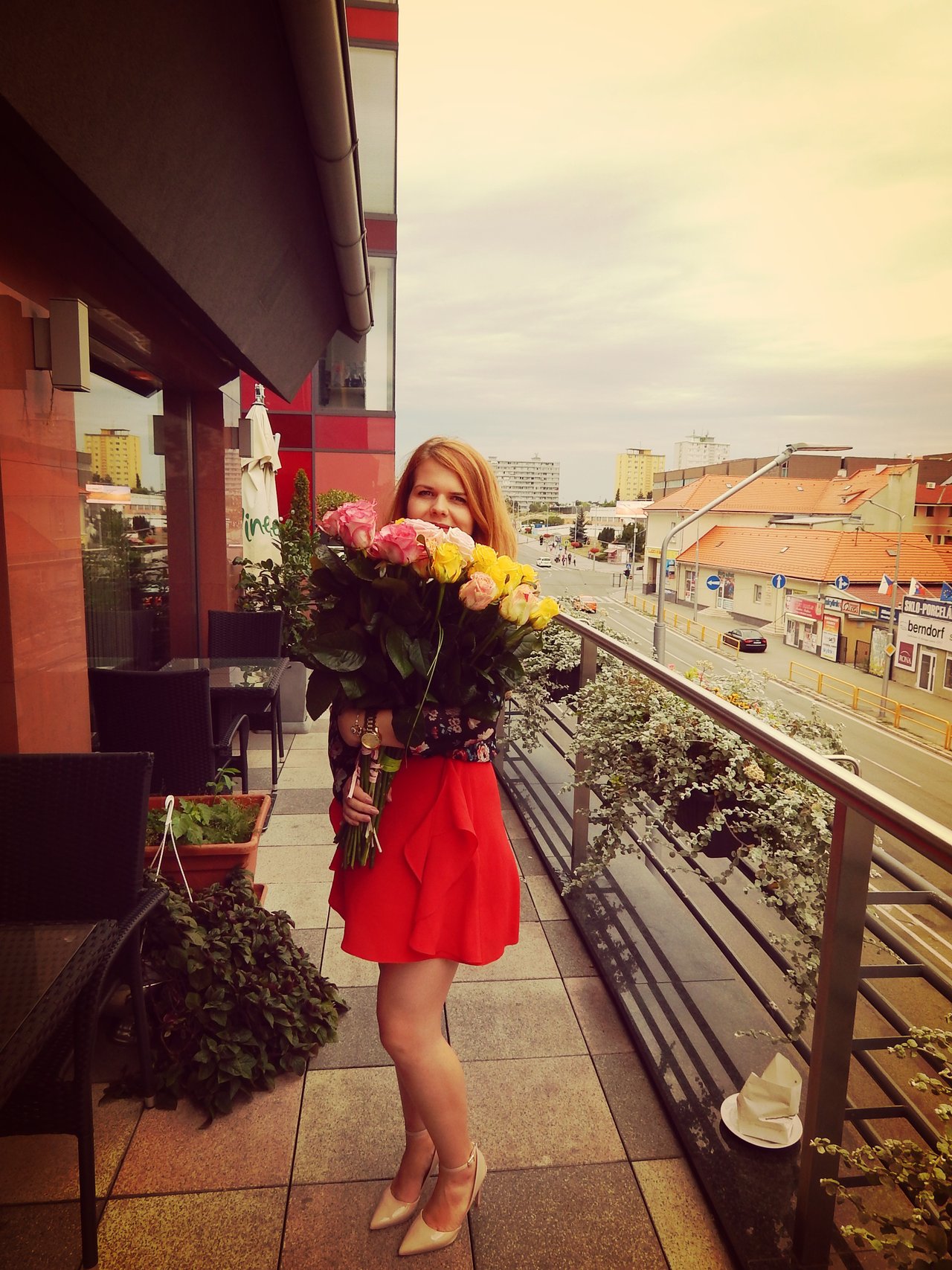 B-day roses.