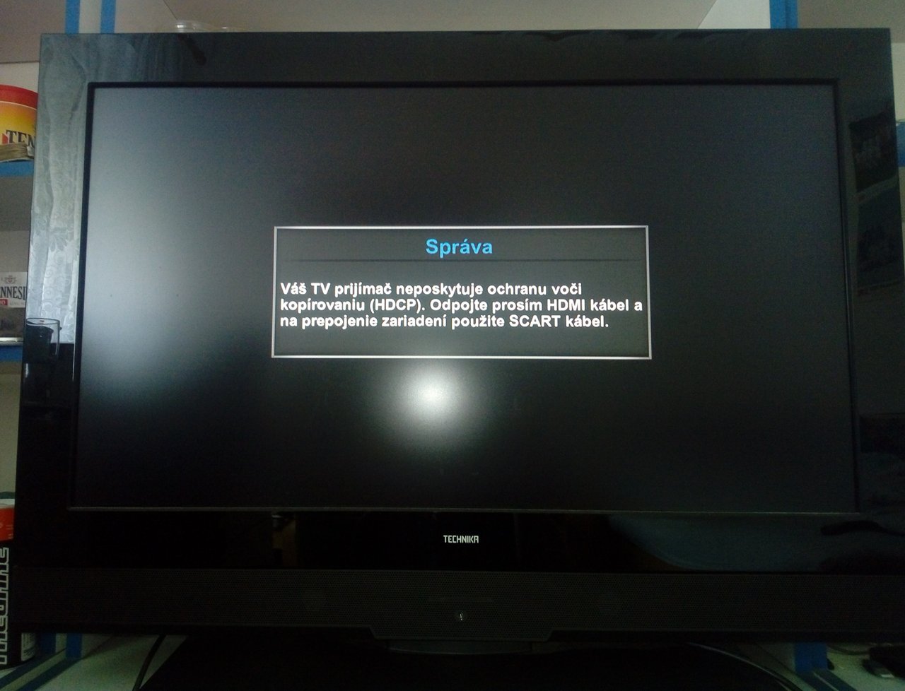 Včera išiou televízor !? A dneska gdo to vypau gdo ho vypau !?