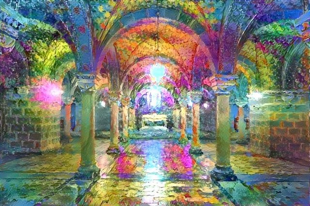 Krypta v Pécsi, rozprávková psychedelická verzia.