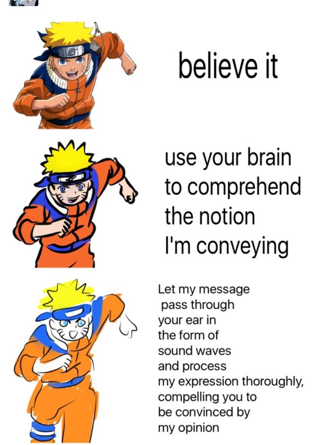 increasingly verbose naruto