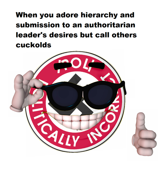 Cuck! Bash the fash. 