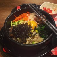 Bibimbap v Korejskej restike v Hong Kongu