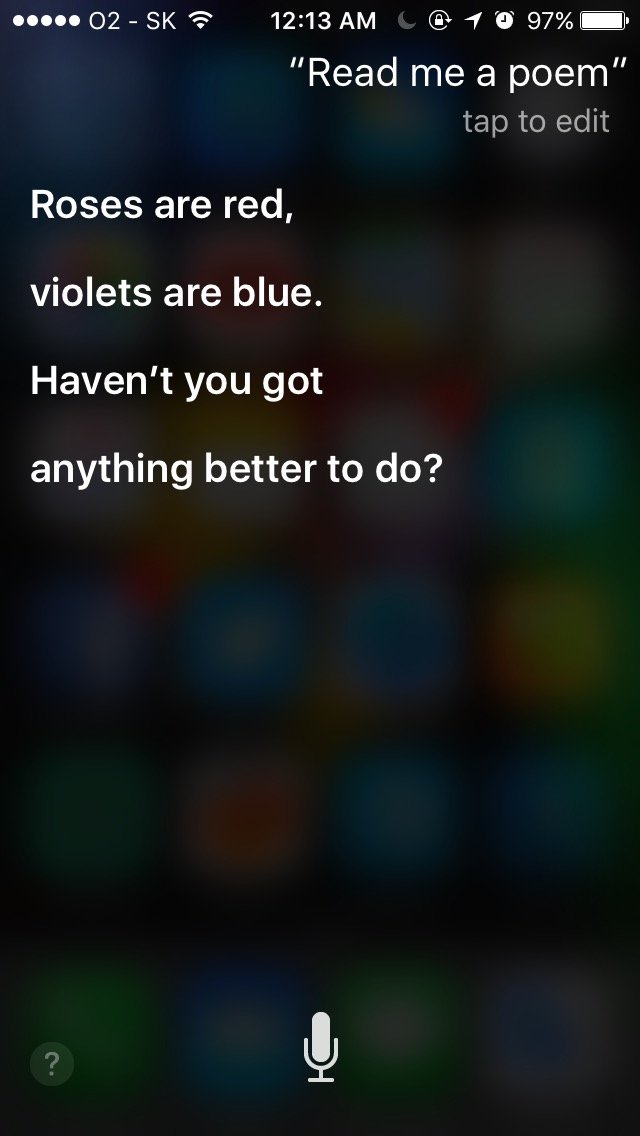 Siri si zo mna robi picu