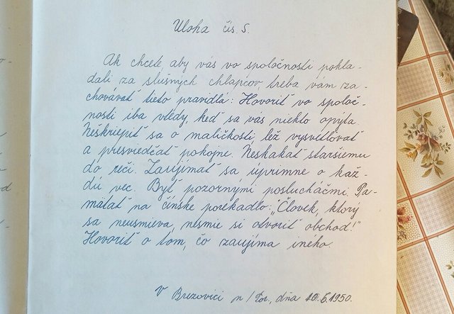 Keď som našiel v starorodičovskom dome zošit s názvom, krasopisné zápisy
