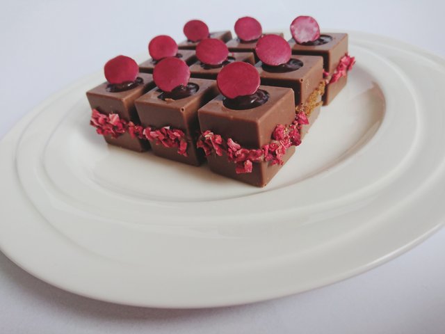 Mliečna čoko, horká ganache a džahody :)