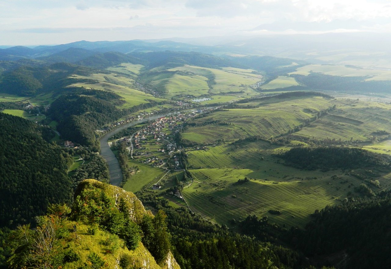 Pohľad z cieľa na cestu.