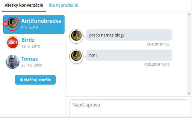 tento účet bol naposledy aktívny 24.03.2009, prečo jej funebrák v 2019 písal prečo nemá blog?