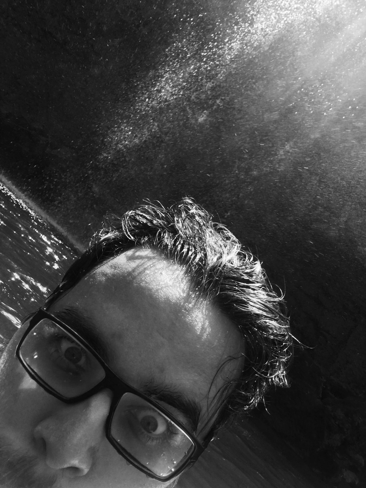 Selfie pod vodopádom...