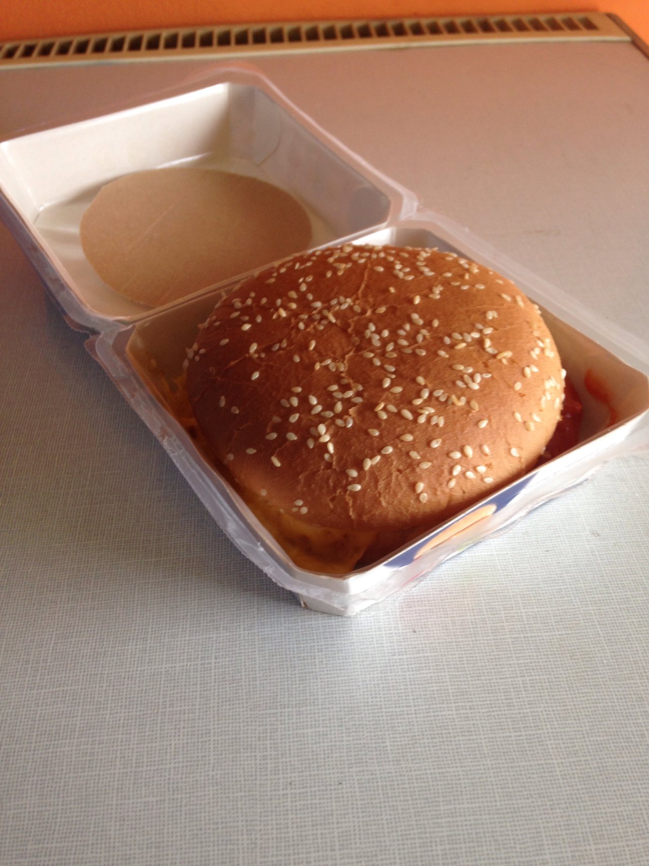 Máte radi burger z Lidlu? Priateľ tvrdí že sú super, tak mi jeden nanútil ale mne to vôbec nechuti... :-/ 