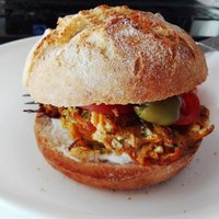 mrkvo cuketo tofu rozpadnuty burger 