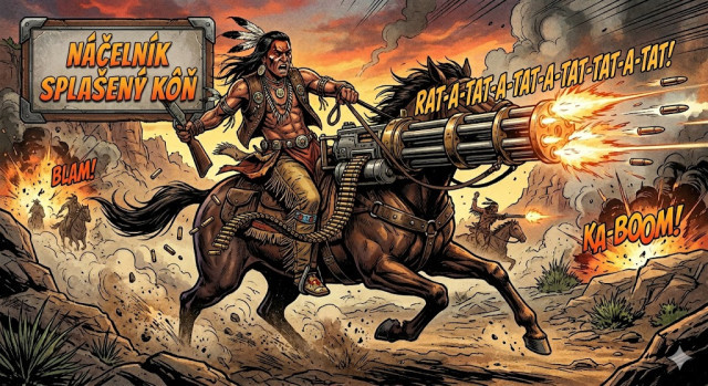 Náčelník Splašený Kôň. Nechce mi to pridat do blogu tak to dam aspon sem! Snáď mi raz odpustíte. 