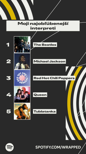 Vôbec si nepamätám, že by som počúvala Tublatanku, ale OK :D